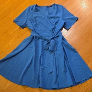 Lane Bryant Blue Dress With Circle Bottom Size 24
